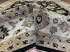 8'x10' Hand-Knotted Chobi Black/Ivory Area Rug – KB Rugs