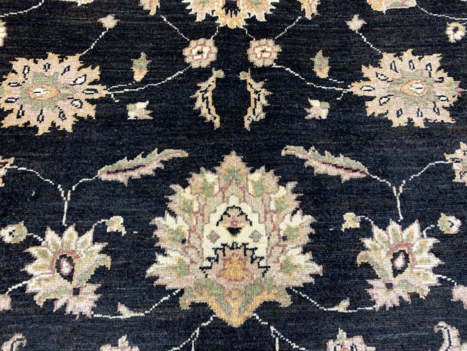 8'x10' Hand-Knotted Chobi Black/Ivory Area Rug – KB Rugs