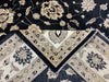 8'x10' Hand-Knotted Chobi Black/Ivory Area Rug – KB Rugs