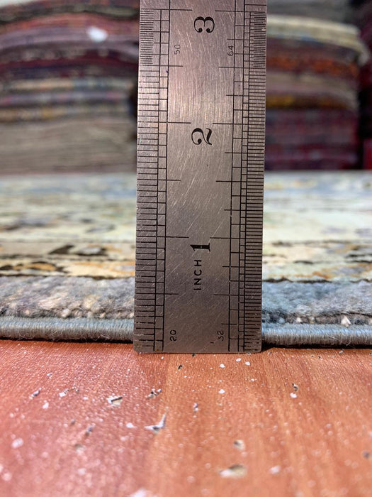 8'x10' Hand-Knotted Chobi Blue/Ivory Area Rug – KB Rugs