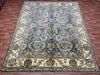 8'x10' Hand-Knotted Chobi Blue/Ivory Area Rug – KB Rugs