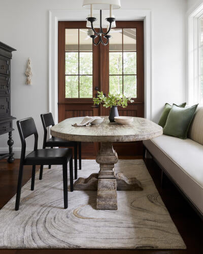 Kavita Handmade Rug — Gray / Gold | KVT-2304 - colour & pattern