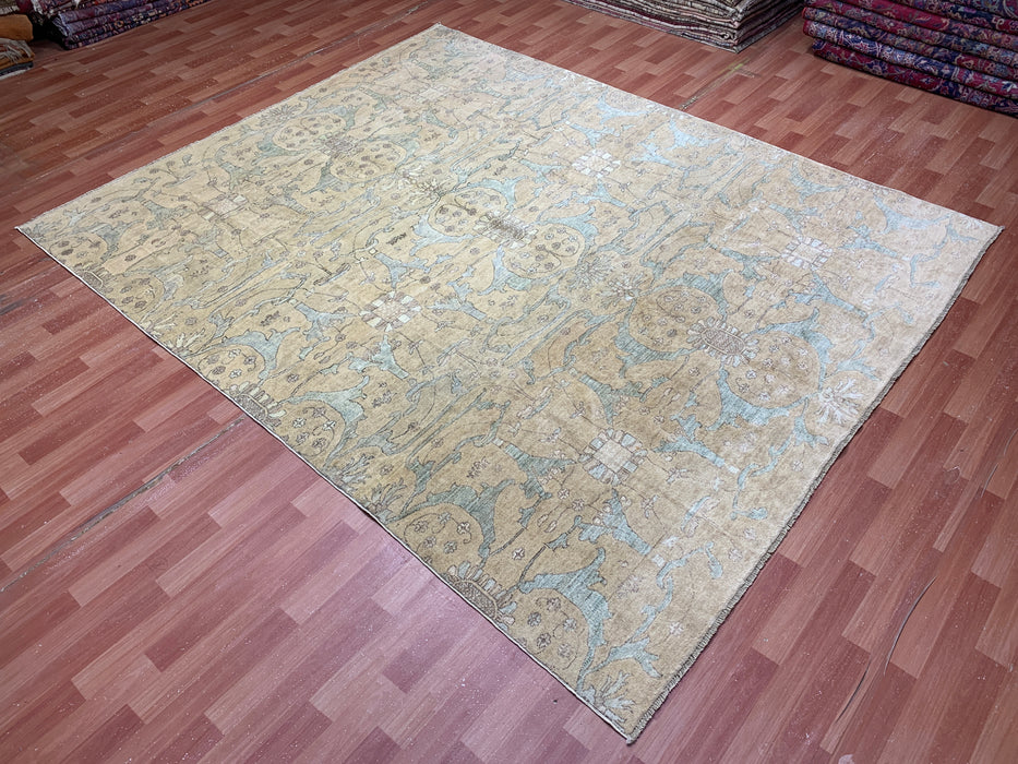 8'x10' Hand-Knotted Chobi Beige/Blue Area Rug – KB Rugs