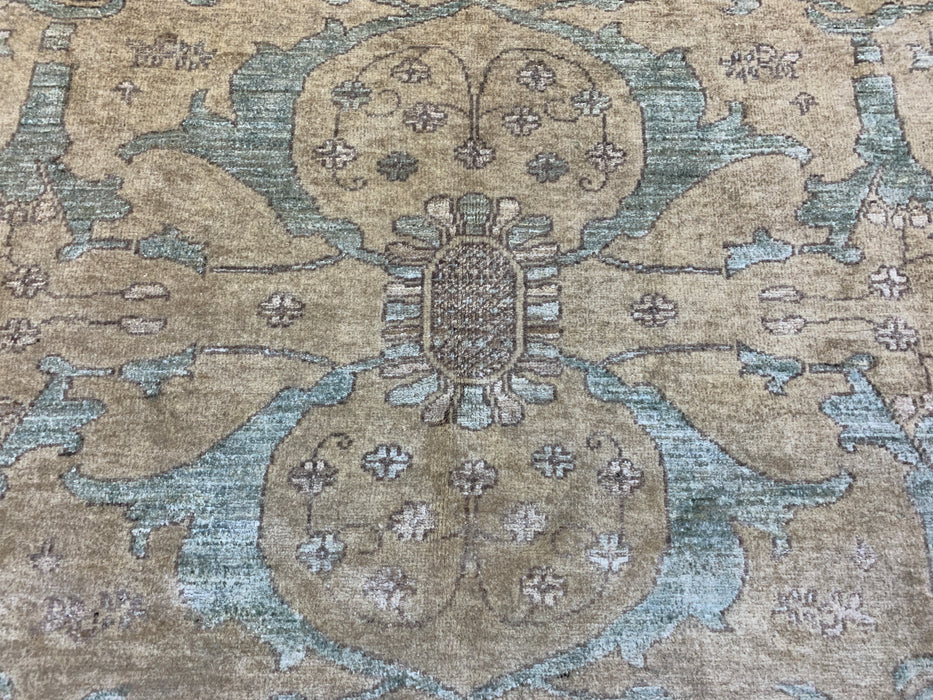 8'x10' Hand-Knotted Chobi Beige/Blue Area Rug – KB Rugs