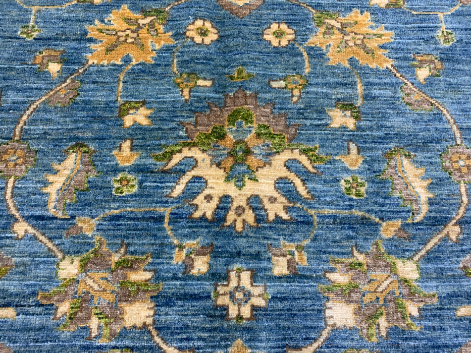 8'x10' Hand-Knotted Chobi Blue/Ivory Area Rug – KB Rugs