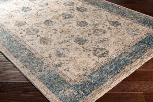 Livabliss Mirabel Machine Woven Rug — Sand / Blue | MBE-2313