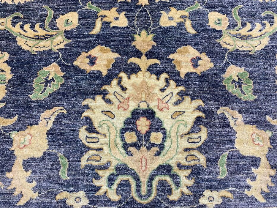 8'x10' Hand-Knotted Chobi Navy/Ivory Area Rug – KB Rugs