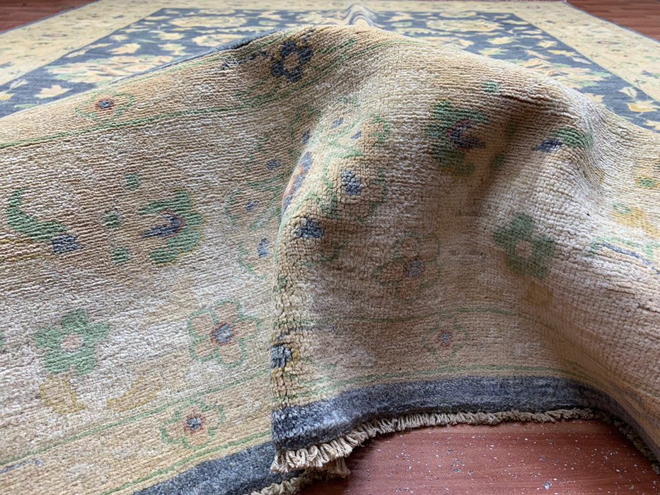 8'x10' Hand-Knotted Chobi Blue/Ivory Area Rug – KB Rugs