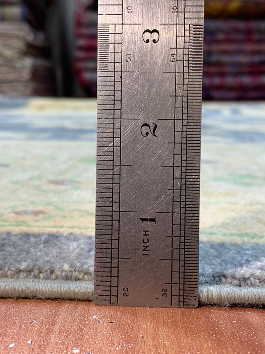 8'x10' Hand-Knotted Chobi Blue/Ivory Area Rug – KB Rugs