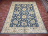 8'x10' Hand-Knotted Chobi Blue/Ivory Area Rug – KB Rugs