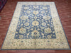 8'x10' Hand-Knotted Chobi Blue/Ivory Area Rug – KB Rugs