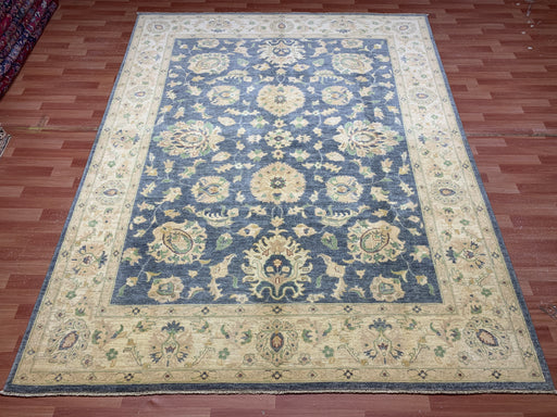 8'x10' Hand-Knotted Chobi Blue/Ivory Area Rug – KB Rugs
