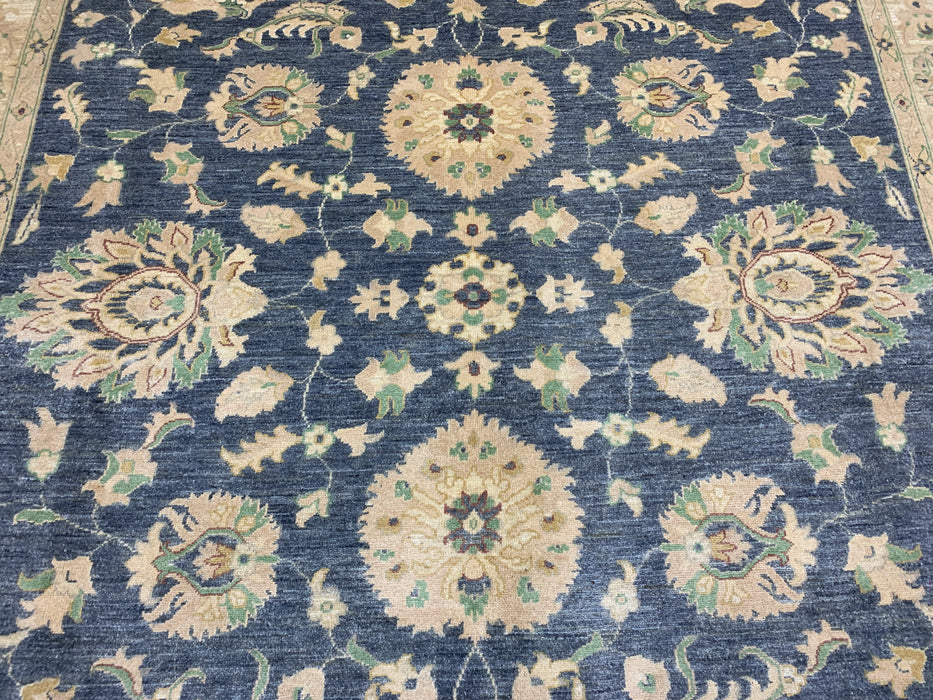 8'x10' Hand-Knotted Chobi Blue/Ivory Area Rug – KB Rugs