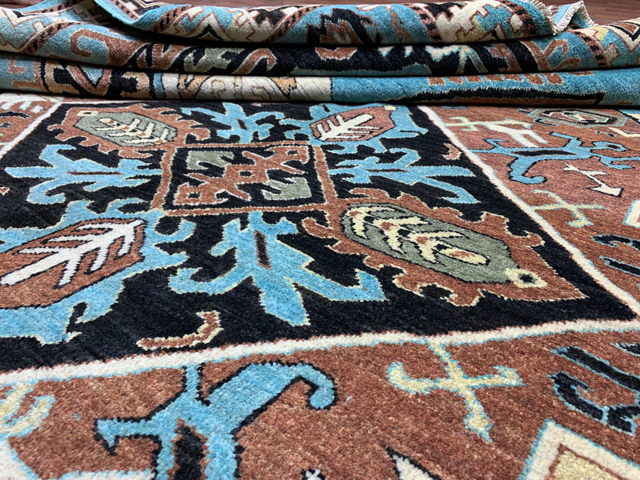 8'x10' Hand-Knotted Chobi Blue/ Multi Area Rug – KB Rugs