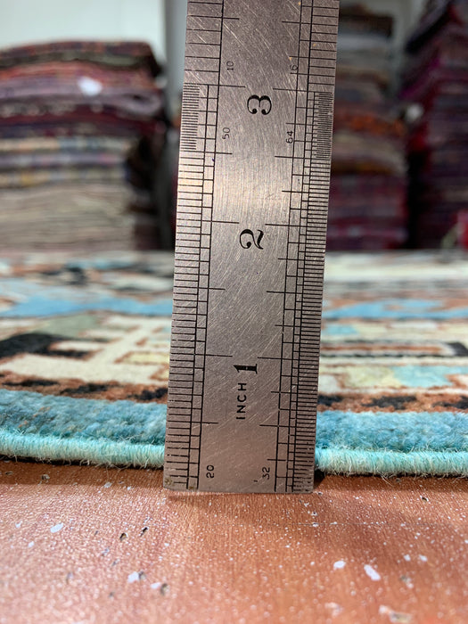 8'x10' Hand-Knotted Chobi Blue/ Multi Area Rug – KB Rugs