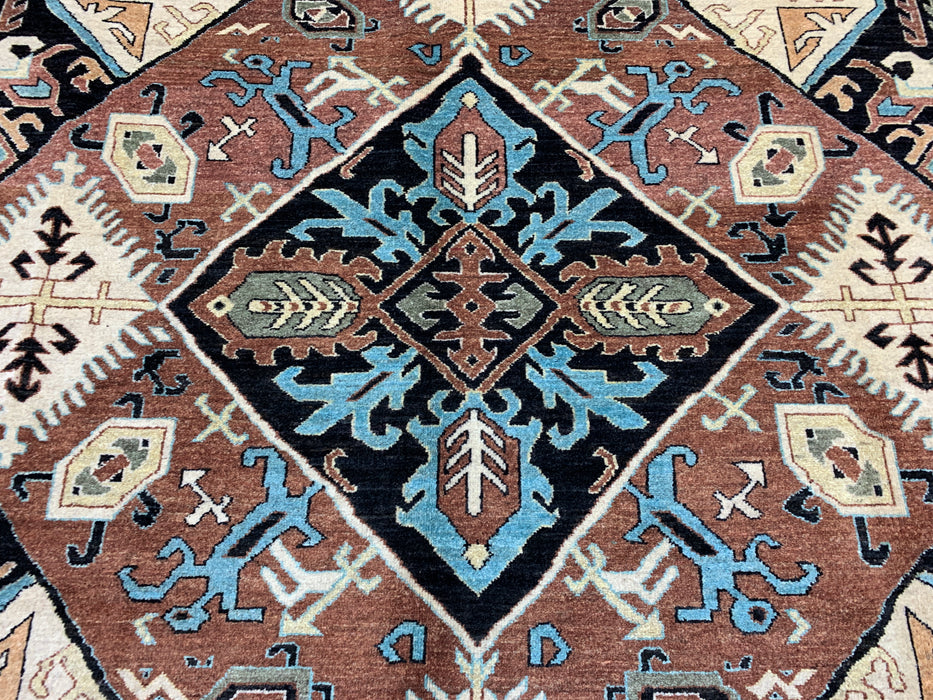 8'x10' Hand-Knotted Chobi Blue/ Multi Area Rug – KB Rugs
