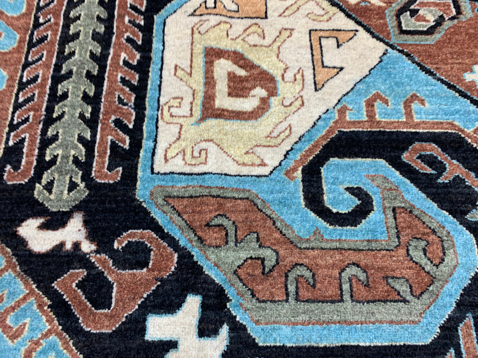 8'x10' Hand-Knotted Chobi Blue/ Multi Area Rug – KB Rugs