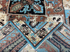 8'x10' Hand-Knotted Chobi Blue/ Multi Area Rug – KB Rugs