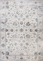 8'X10' High-Graded Polyester Transitional Style Area Rug- Ivory/Multi (Power-Loomed)