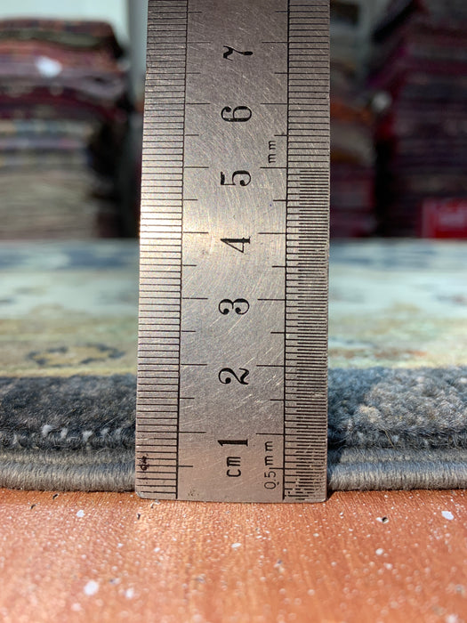 8'x10' Hand-Knotted Chobi Navy/Ivory Area Rug – KB Rugs