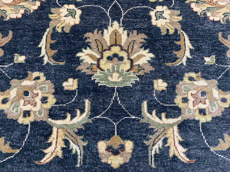 8'x10' Hand-Knotted Chobi Navy/Ivory Area Rug – KB Rugs