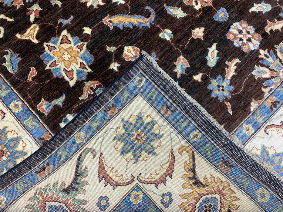 8'x10' Hand-Knotted Chobi Brown/Multi Area Rug – KB Rugs