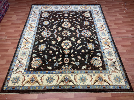 8'x10' Hand-Knotted Chobi Brown/Multi Area Rug – KB Rugs