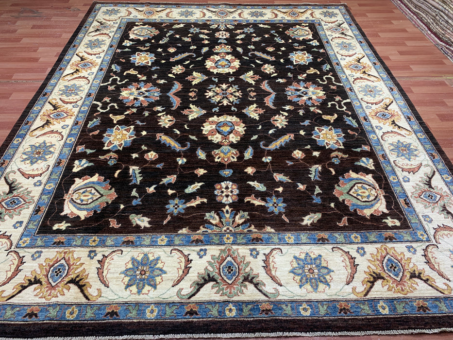 8'x10' Hand-Knotted Chobi Brown/Multi Area Rug – KB Rugs