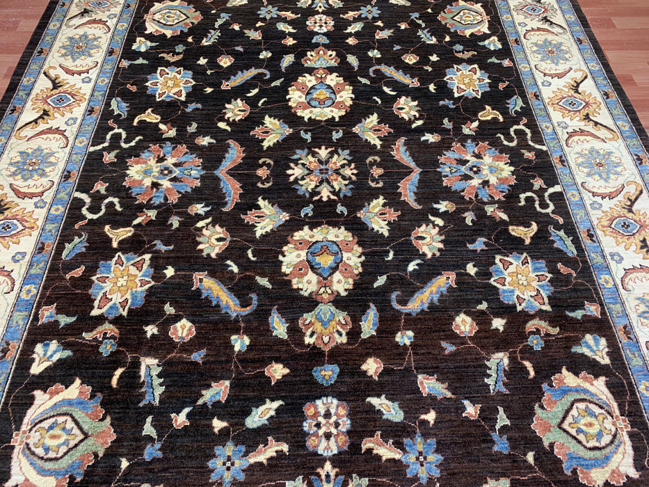 8'x10' Hand-Knotted Chobi Brown/Multi Area Rug – KB Rugs