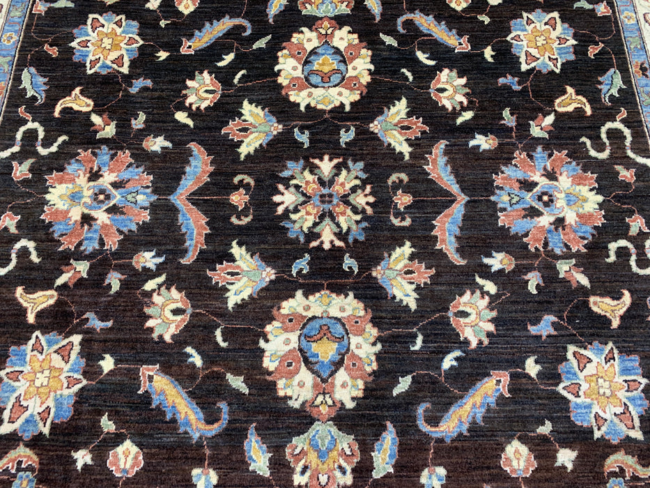 8'x10' Hand-Knotted Chobi Brown/Multi Area Rug – KB Rugs