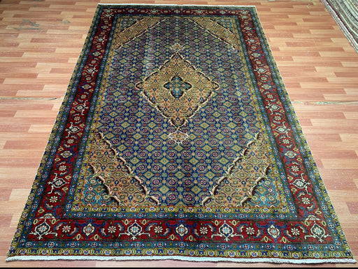 7'x10' Hand-Knotted Persian Navy/Multi Area Rug – KB Rugs 