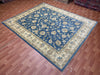 8'x10' Hand-Knotted Chobi Blue/Ivory Area Rug – KB Rugs