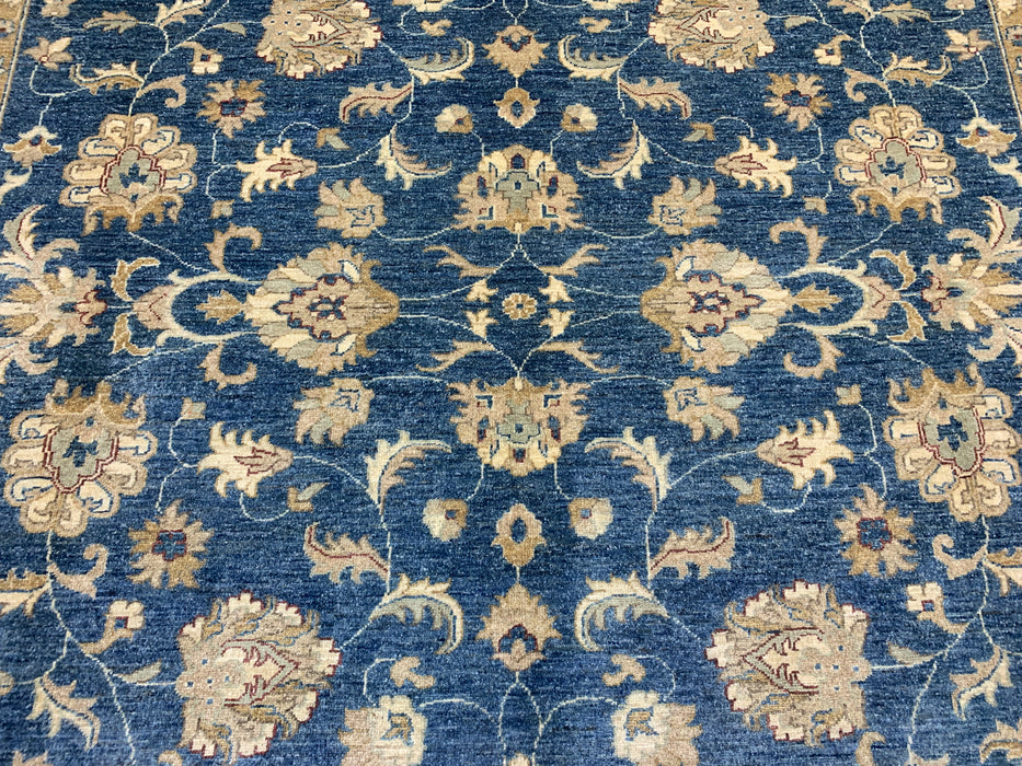 8'x10' Hand-Knotted Chobi Blue/Ivory Area Rug – KB Rugs