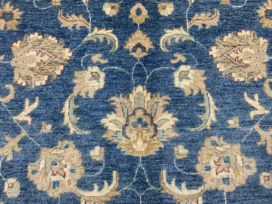 8'x10' Hand-Knotted Chobi Blue/Ivory Area Rug – KB Rugs