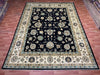 9'x12' Hand-Knotted Chobi Black/Ivory Area Rug – KB Rugs