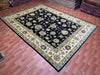 9'x12' Hand-Knotted Chobi Black/Ivory Area Rug – KB Rugs