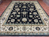 9'x12' Hand-Knotted Chobi Black/Ivory Area Rug – KB Rugs