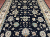 9'x12' Hand-Knotted Chobi Black/Ivory Area Rug – KB Rugs