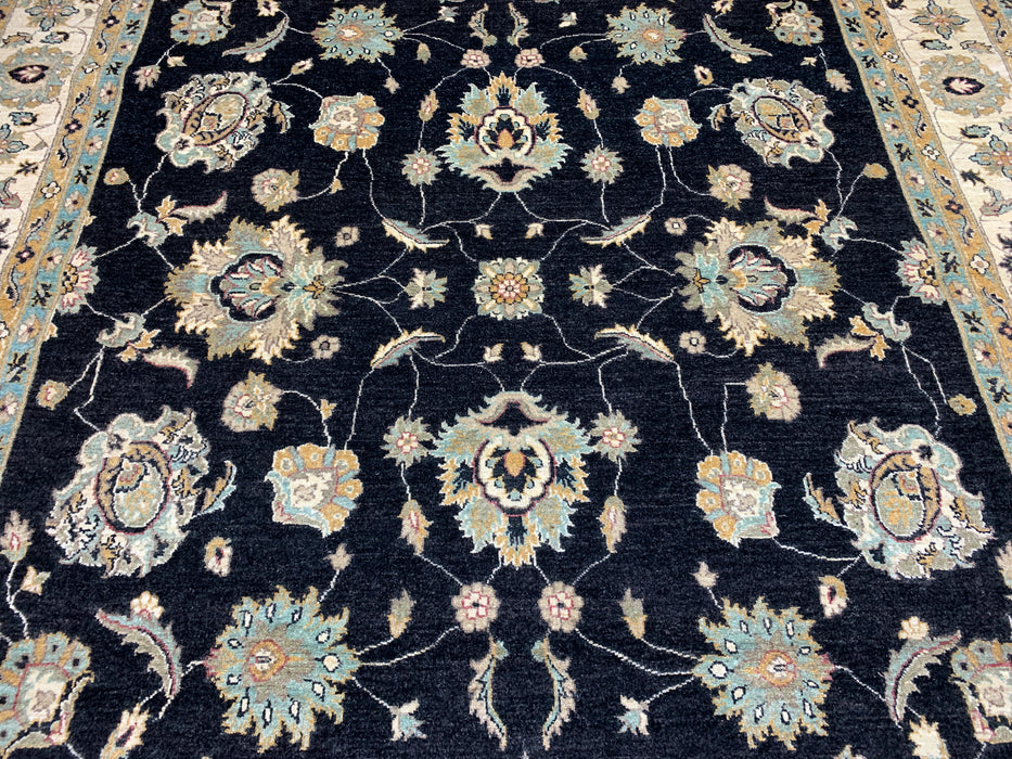 9'x12' Hand-Knotted Chobi Black/Ivory Area Rug – KB Rugs