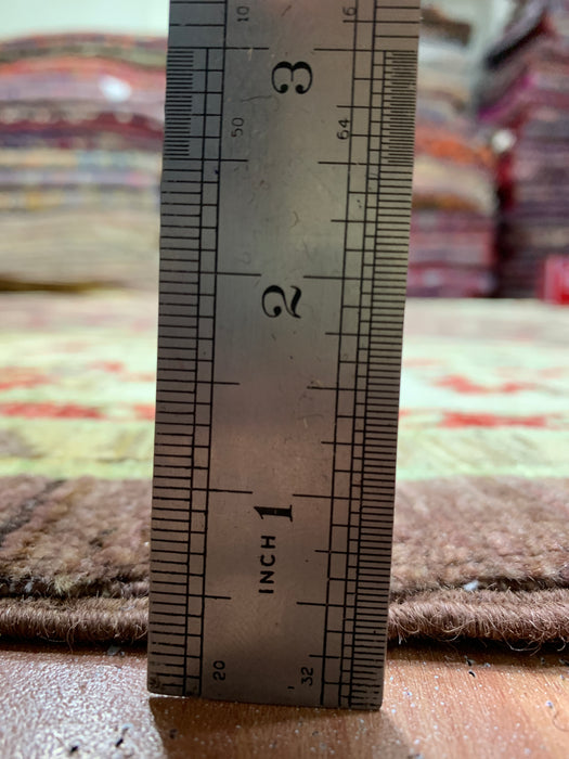 9'x12' Hand-Knotted Chobi Brown/Ivory Area Rug – KB Rugs