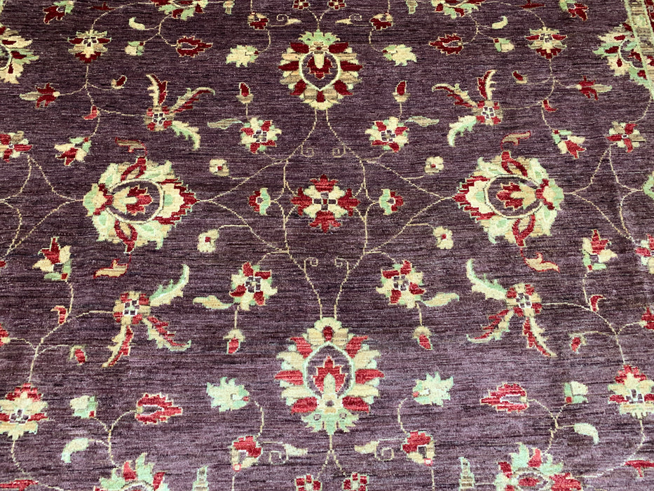 9'x12' Hand-Knotted Chobi Brown/Ivory Area Rug – KB Rugs