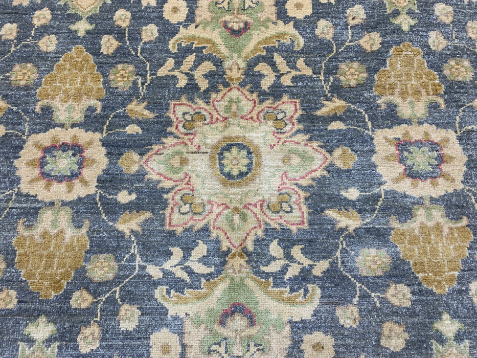 9'x12' Hand-Knotted Chobi Blue/Ivory Area Rug – KB Rugs