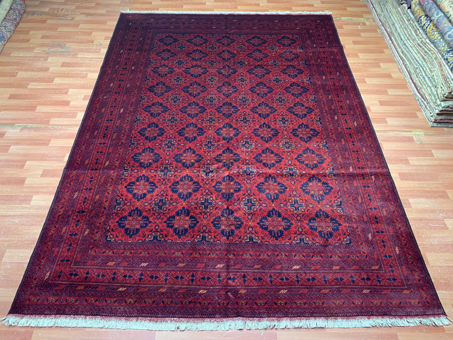 8'x10' Hand-Knotted Khal Mohammadi Red/Navy Area Rug – KB Rugs