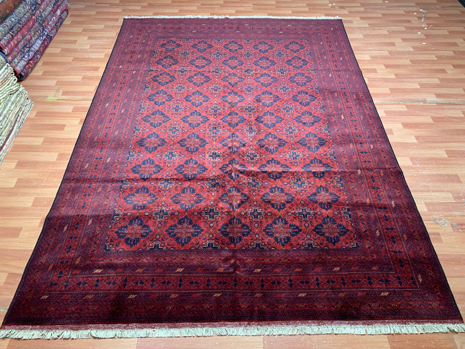 8'x10' Hand-Knotted Khal Mohammadi Red/Navy Area Rug – KB Rugs