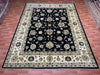 9'x12' Hand-Knotted Chobi Black/Ivory Area Rug – KB Rugs