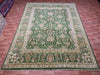 9'x12' Hand-Knotted Chobi Green/Ivory Area Rug – KB Rugs