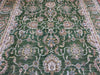 9'x12' Hand-Knotted Chobi Green/Ivory Area Rug – KB Rugs
