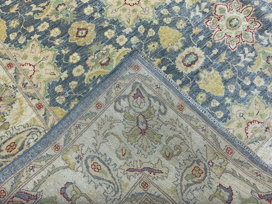 8'x10' Hand-Knotted Chobi Blue/Ivory Area Rug – KB Rugs