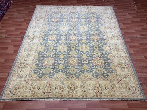 8'x10' Hand-Knotted Chobi Blue/Ivory Area Rug – KB Rugs
