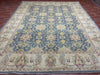 8'x10' Hand-Knotted Chobi Blue/Ivory Area Rug – KB Rugs